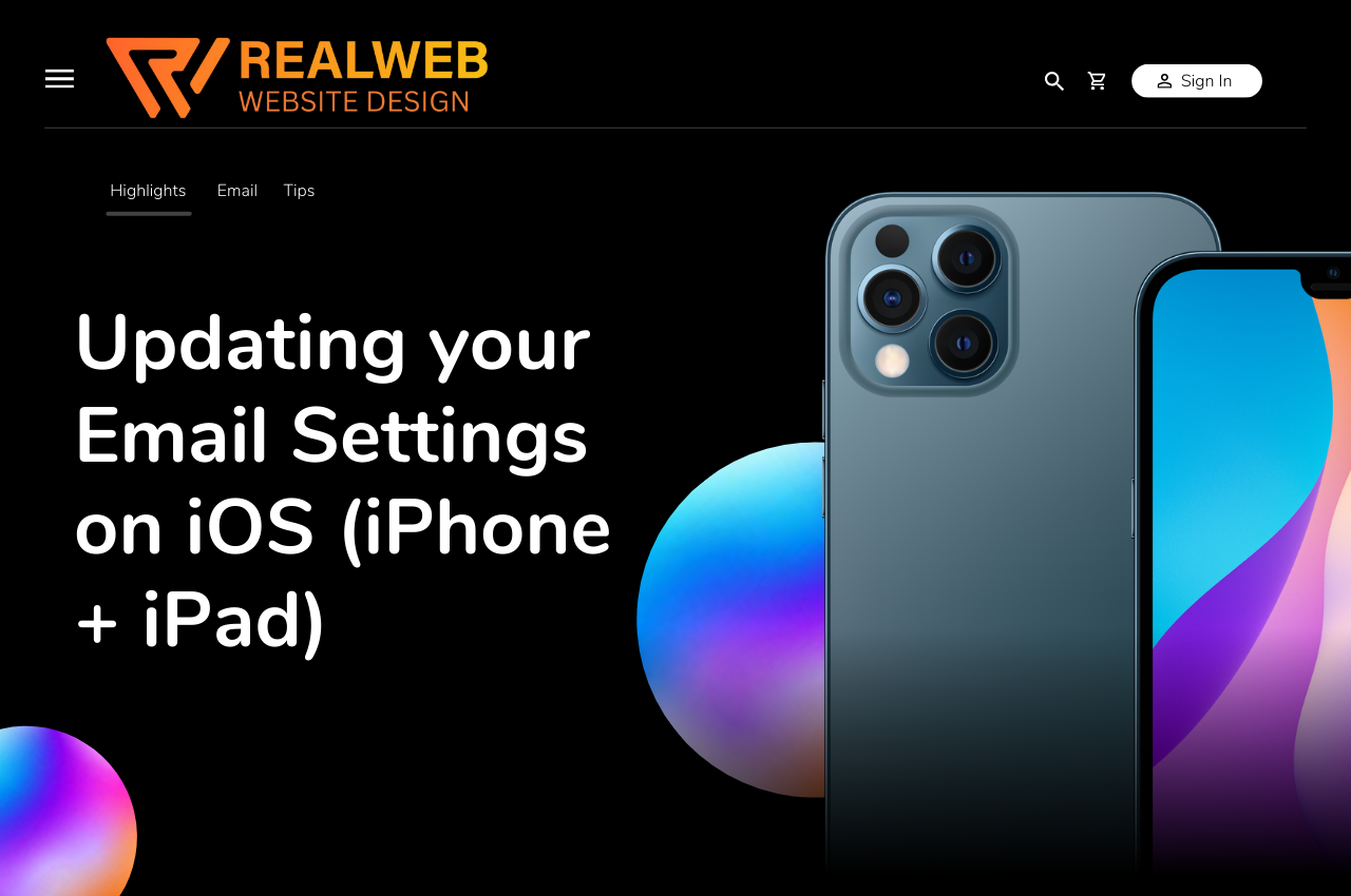 Update Your Email Settings on iOS