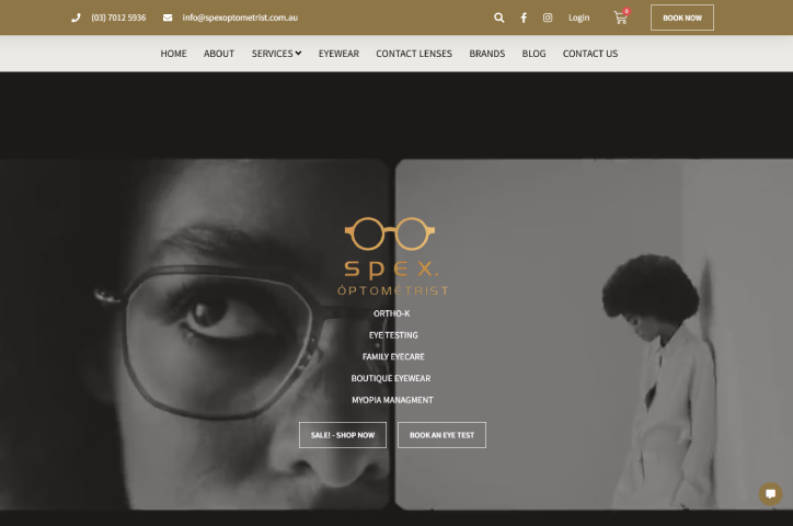 Web Design for Optometrist