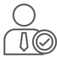 office employee man true right accept finalize sel